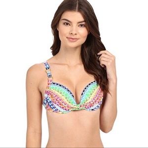La BlancaRainbow Colorful Padded Bikini Top
